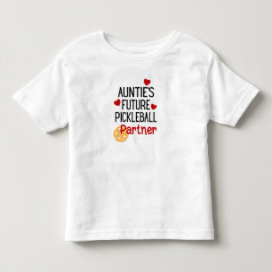 T-shirt Pour Les Tous Petits Futur partenaire de Pickleball de Tante nièce ou N