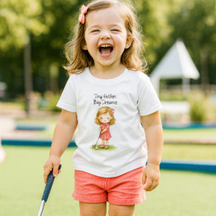 T-shirt Pour Les Tous Petits Future Golfeuse Bébé Fille ou