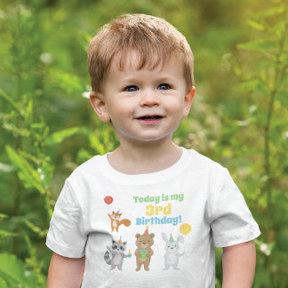 T-shirt Pour Les Tous Petits Garçon d'anniversaire d'animaux de fête