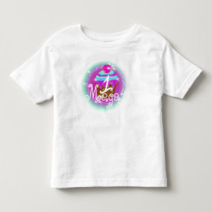 T-shirt Pour Les Tous Petits Gâteau cupcake aérographe pour le 1er anniversaire