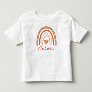 T-shirt Pour Les Tous Petits Genre Neutre Terracotta boho rainbow coutume