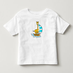 T-shirt Pour Les Tous Petits Girafe avec voilier