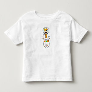T-shirt Pour Les Tous Petits Giraffe en astronaute en costume