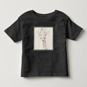 T-shirt Pour Les Tous Petits Giraffe Portrait   Croquis