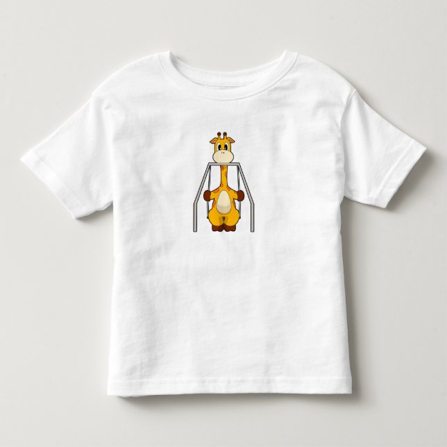 T-shirt Pour Les Tous Petits Giraffe Swing (Devant)