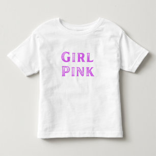 T-shirt Pour Les Tous Petits Girl rose et rose Dra Gon - Dragon de style comiqu