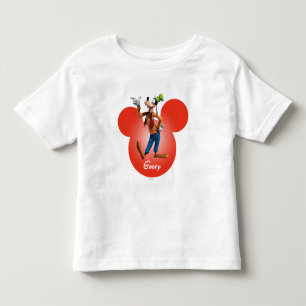 T-shirt Pour Les Tous Petits Goofy   Icône de tête de micro