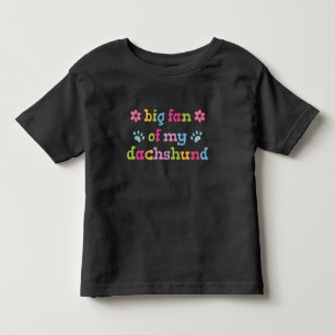T-shirt Pour Les Tous Petits Grand fan de mon Dachshund