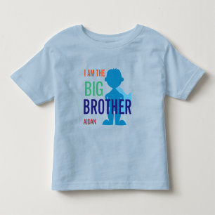 T-shirt Pour Les Tous Petits Grand frère silhouette de super-héros personnalisé