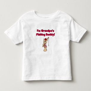 T-shirt Pour Les Tous Petits Grand-papas pêchant l'ami