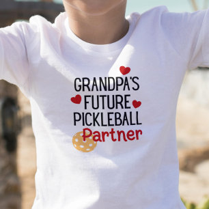 T-shirt Pour Les Tous Petits Grand-père partenaire de Pickleball de l'avenir Gr