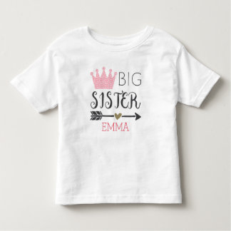 T-shirt Pour Les Tous Petits Grande Soeur personnalisée