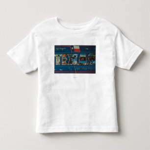 T-shirt Pour Les Tous Petits Grandes scènes de lettre du Texas (drapeau de