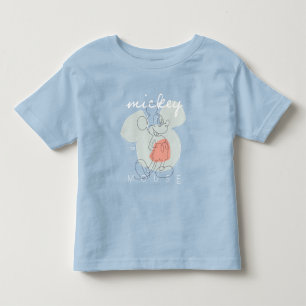 T-shirt Pour Les Tous Petits Graphisme en ligne continue de Mickey Mouse