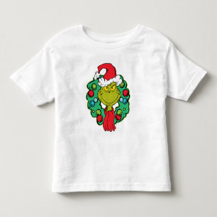 T-shirt Pour Les Tous Petits Grinch Couronne de Noël