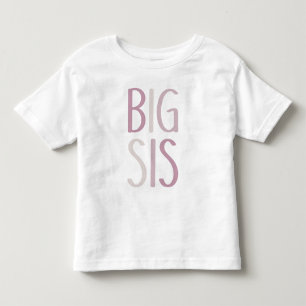 T-shirt Pour Les Tous Petits Gros seins rose et beige Texte Filles frères Soeur