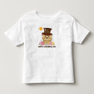 T-SHIRT POUR LES TOUS PETITS GROUNDHOG JOUR ENFANTS HEUREUX DU 2 FÉVRIER
