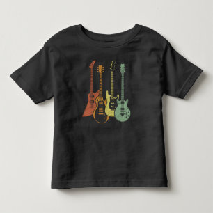 T-shirt Pour Les Tous Petits Guitariste Colorful Instruments de musique Guitare