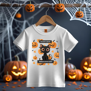 T-shirt Pour Les Tous Petits Halloween Kids Tee - Personnalisé Cute Cat Design