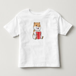 T-shirt Pour Les Tous Petits Hamster au cône de Popcorn