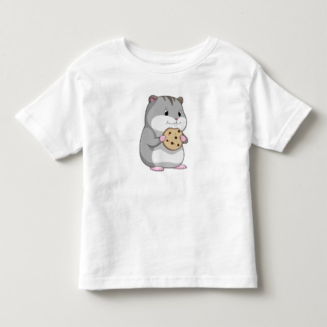 T-shirt Pour Les Tous Petits Hamster avec Cookie (Devant)