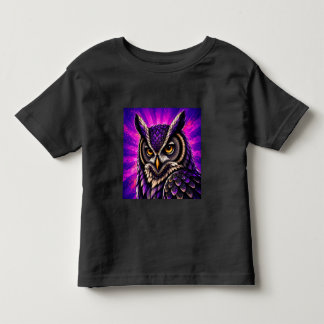 T-shirt Pour Les Tous Petits Hibou Féroce Faune Vintage