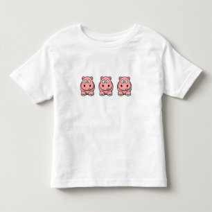 T-shirt Pour Les Tous Petits Hippo rose mignon