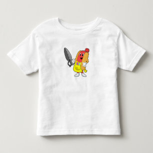 T-shirt Pour Les Tous Petits Hotdog comme coiffeur avec ciseaux