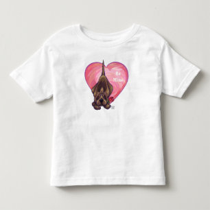 T-shirt Pour Les Tous Petits Hound Dog Valentine's Day