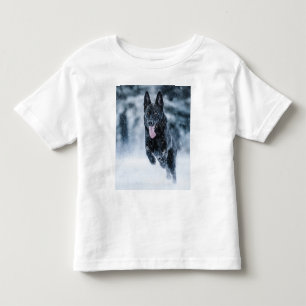 T-shirt Pour Les Tous Petits Housse de couette Black German Shepherd dans la ne