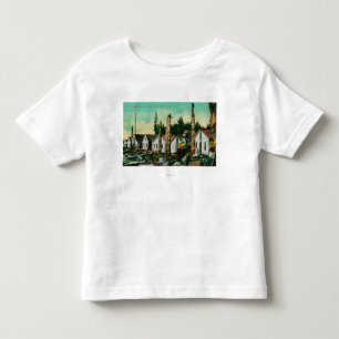 T-shirt Pour Les Tous Petits Howkan, village de l'Alaska et totems indiens