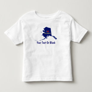 T-shirt Pour Les Tous Petits I Heart (Amour) Alaska
