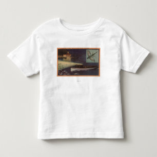 T-shirt Pour Les Tous Petits Île de Père Noël Catalina, casino de CA, poisso