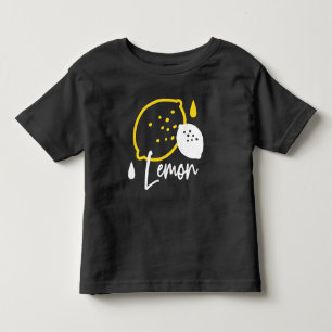 T-shirt Pour Les Tous Petits Illustration Abstraite au citron - Art des agrumes