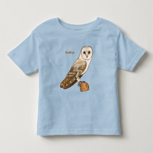 T-shirt Pour Les Tous Petits Illustration de dessin animé de la chouette grange