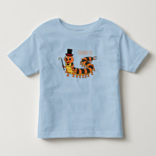 T-shirt Pour Les Tous Petits Illustration de dessin animé de mille-pattes drôle