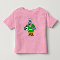 Illustration de dessin animé d'un hippopotame drôl