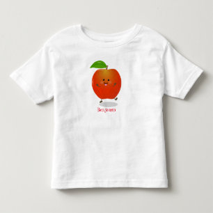 T-shirt Pour Les Tous Petits Illustration de dessin animé sur la pomme de danse