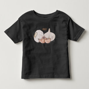 T-shirt Pour Les Tous Petits Illustration de dessin sur l'ail