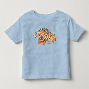 T-shirt Pour Les Tous Petits Illustration de Happy lionfish