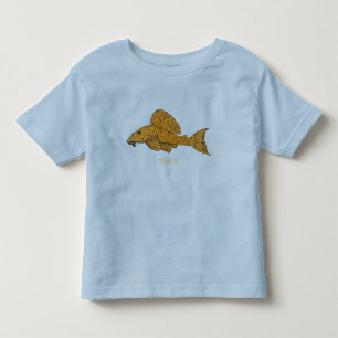 T-shirt Pour Les Tous Petits Illustration de poisson Pleco
