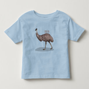 T-shirt Pour Les Tous Petits Illustration d'Emu bird