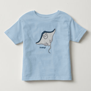 T-shirt Pour Les Tous Petits Illustration d'une caricature de poisson stingray