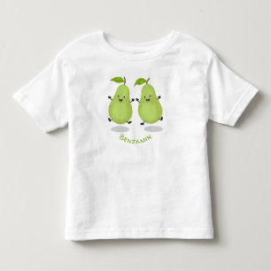 T-shirt Pour Les Tous Petits Illustration d'une paire de poires mignonne