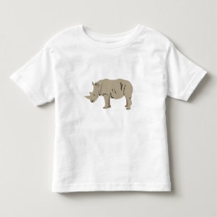 T-shirt Pour Les Tous Petits Illustration Rhinoceros Rhino