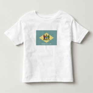 T-shirt Pour Les Tous Petits Indicateur d'état du Delaware