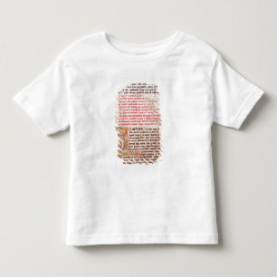T-shirt Pour Les Tous Petits Initiale "Q" de Historiated dépeignant trois