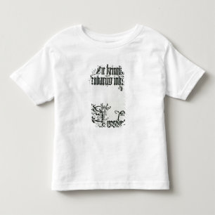 T-shirt Pour Les Tous Petits Inscriptions en manuscrit gothique