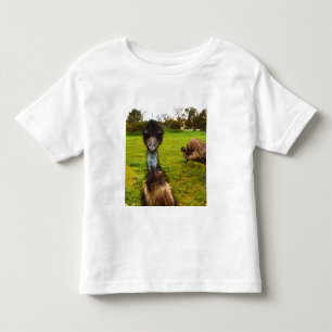T-shirt Pour Les Tous Petits "Intrusion à plumes : le grand photobombage d'émeu