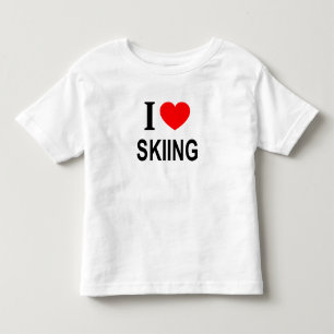T-shirt Pour Les Tous Petits J’adore le ski j’adore le ski j’adore le ski